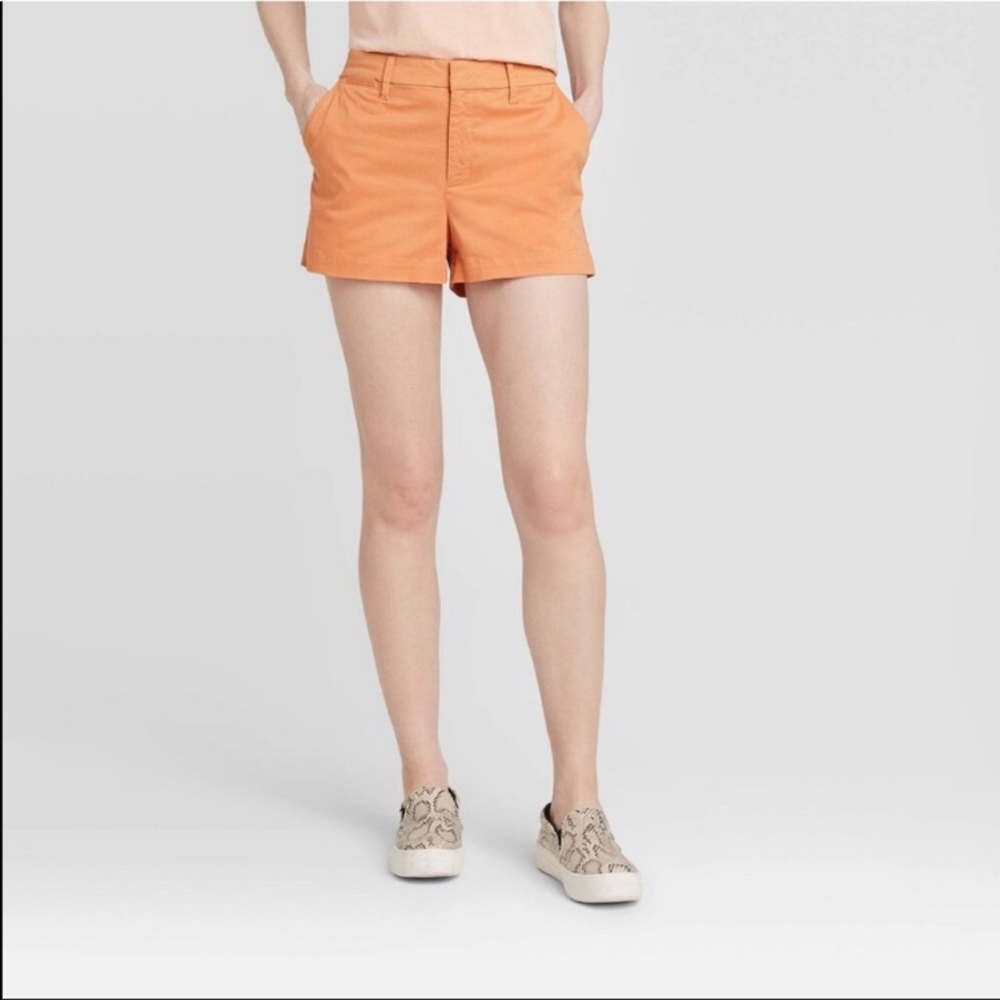 A New Day Size 8 Rust Chino Shorts 5” Inseam NWT